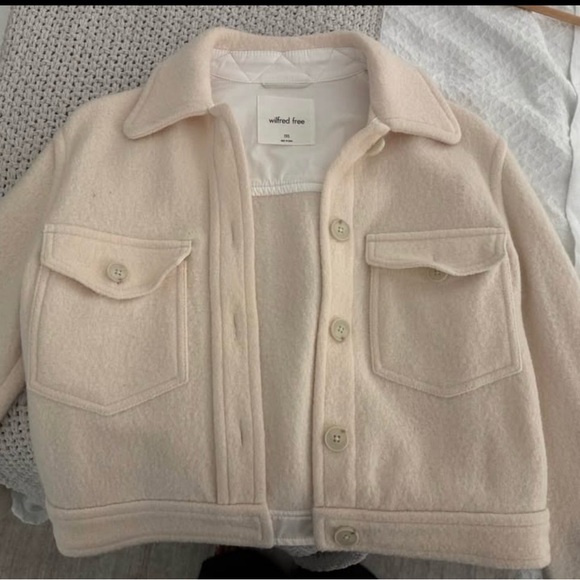 Wilfred Jackets & Blazers - Wilfred Free Cream Teddy Jacket
